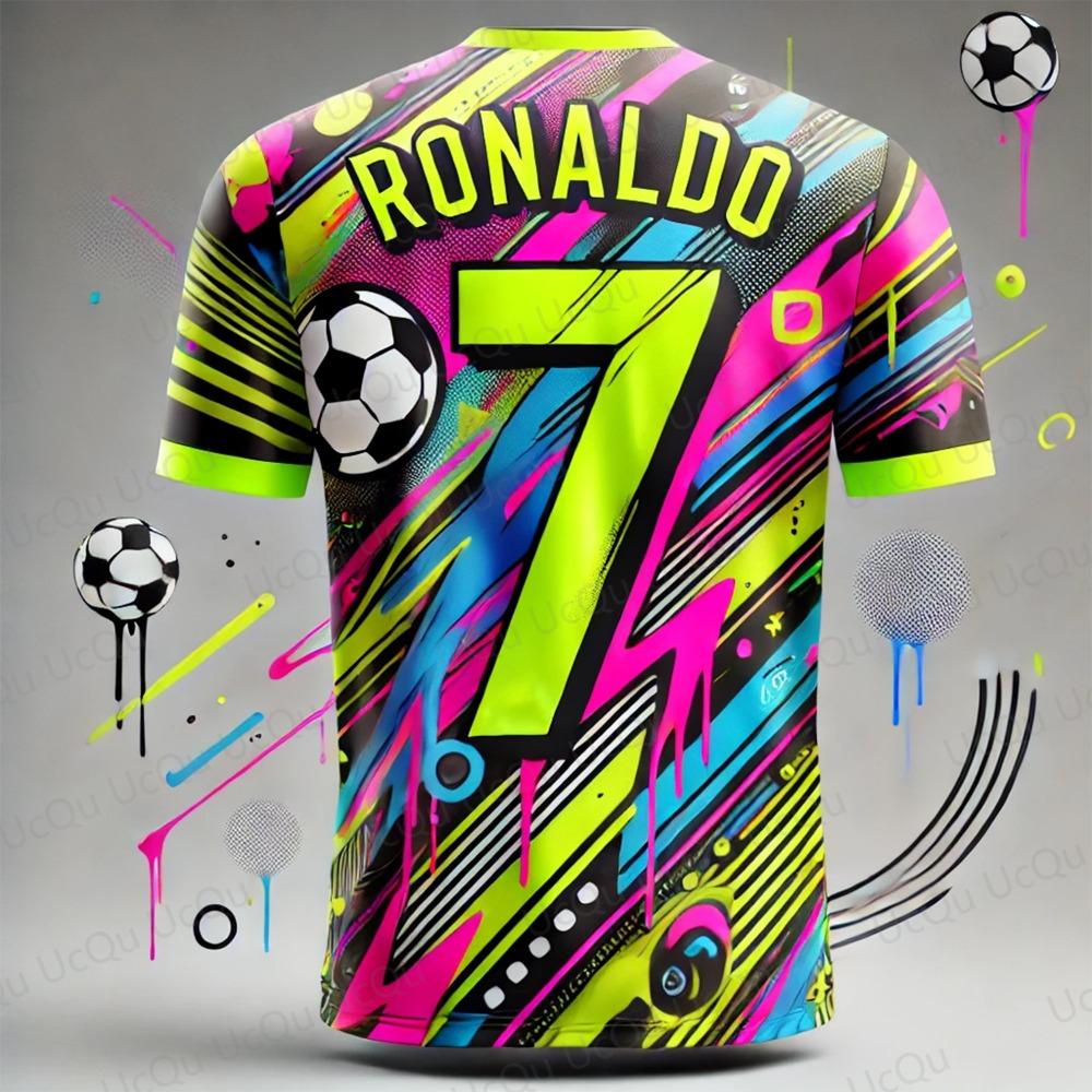 

Street graffiti children s and adult soccer jerseys, summer T-shirts 5XL