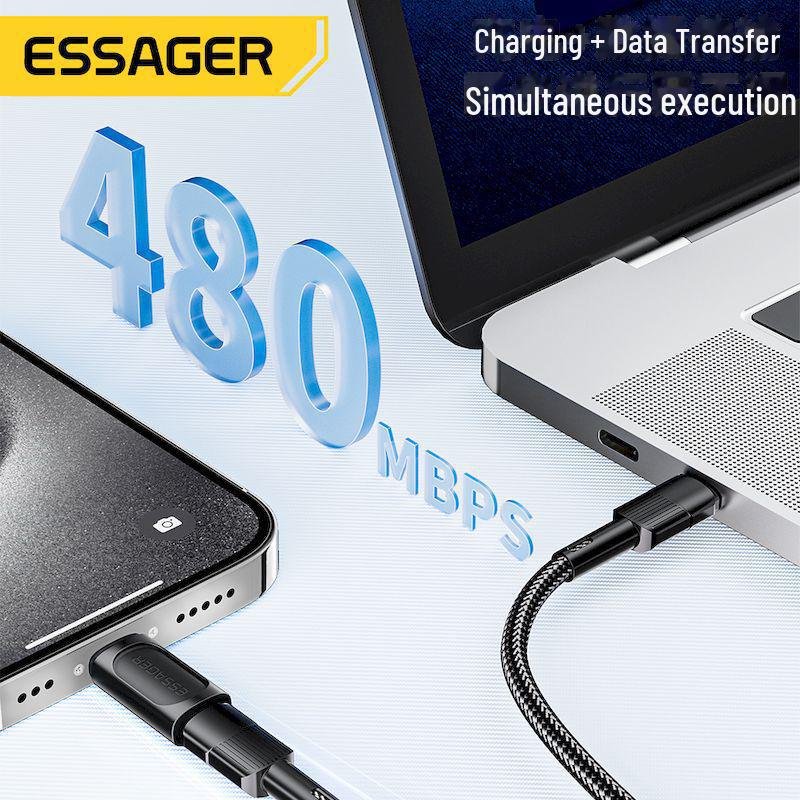 ESSAGER Type-C to Lightning Charging Cable Adapter for iPhone