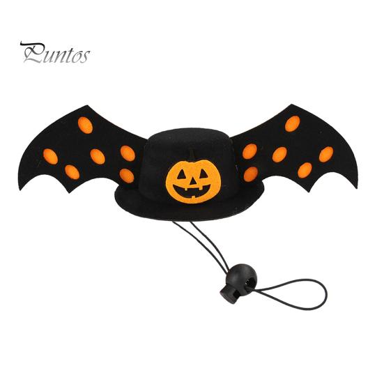 Funny Halloween Pet Hat Bat Hat, Red Horn Pumpkin Cat Costume Wings Felt for Cats Small And Medium Dogs Dog
