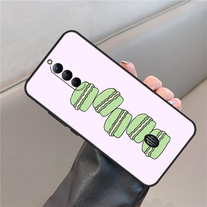 Macarons Cake Dessert Case For ZTE Nubia Red Magic 11 10 9 8 8S 9S 10S Pro Plus 6S 7S 6 7 For RedMagic 10 Air Cover