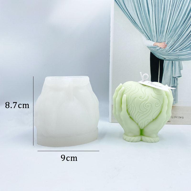3D Rose Heart Shaped Candle Silicone Mold DIY Handcrafted Love Valentine s Day Decor Scented Candle Plaster Mould Wedding Gifts