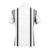 Striped Print Summer Short Sleeved Lapel Button Men's Casual Top