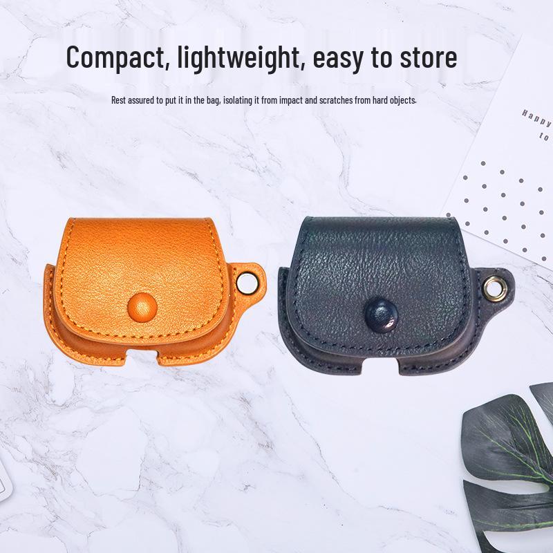 Solid Color Leather Protective Case for AirPods Pro/Pro2, 2nd Gen/3rd Gen Bluetooth