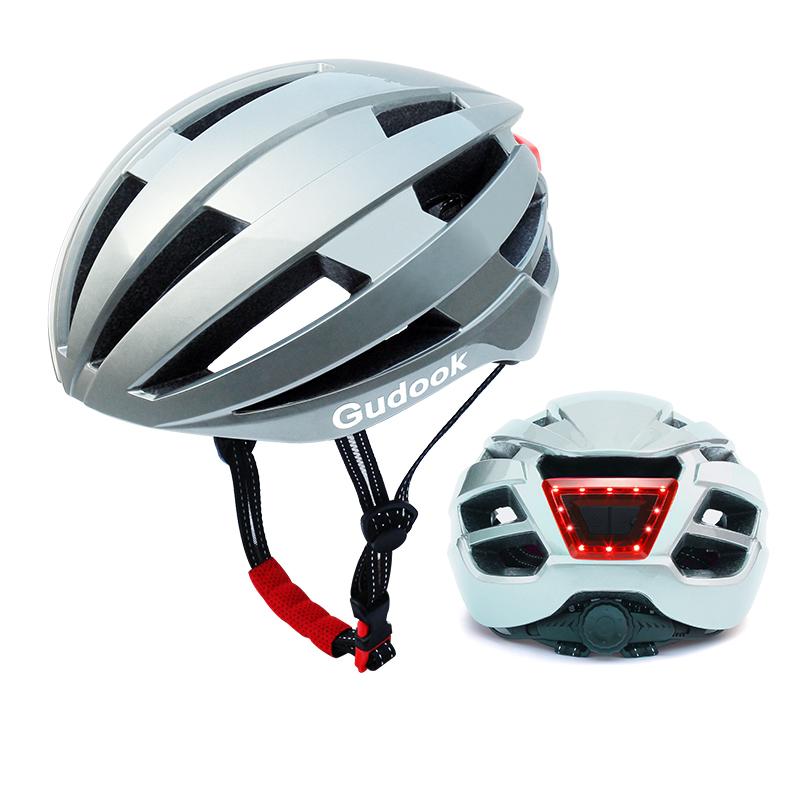 Gudook New Latest Model Tail LED Light Adults Youth Cycling Helmet Outdoor Sport Riding Bike Bicycle Helmet