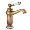 Luxury Basin Bath Faucet European Retro Single Handle Antique Bronze for Cold and Hot Water Sink Mixer Tap Mixer
