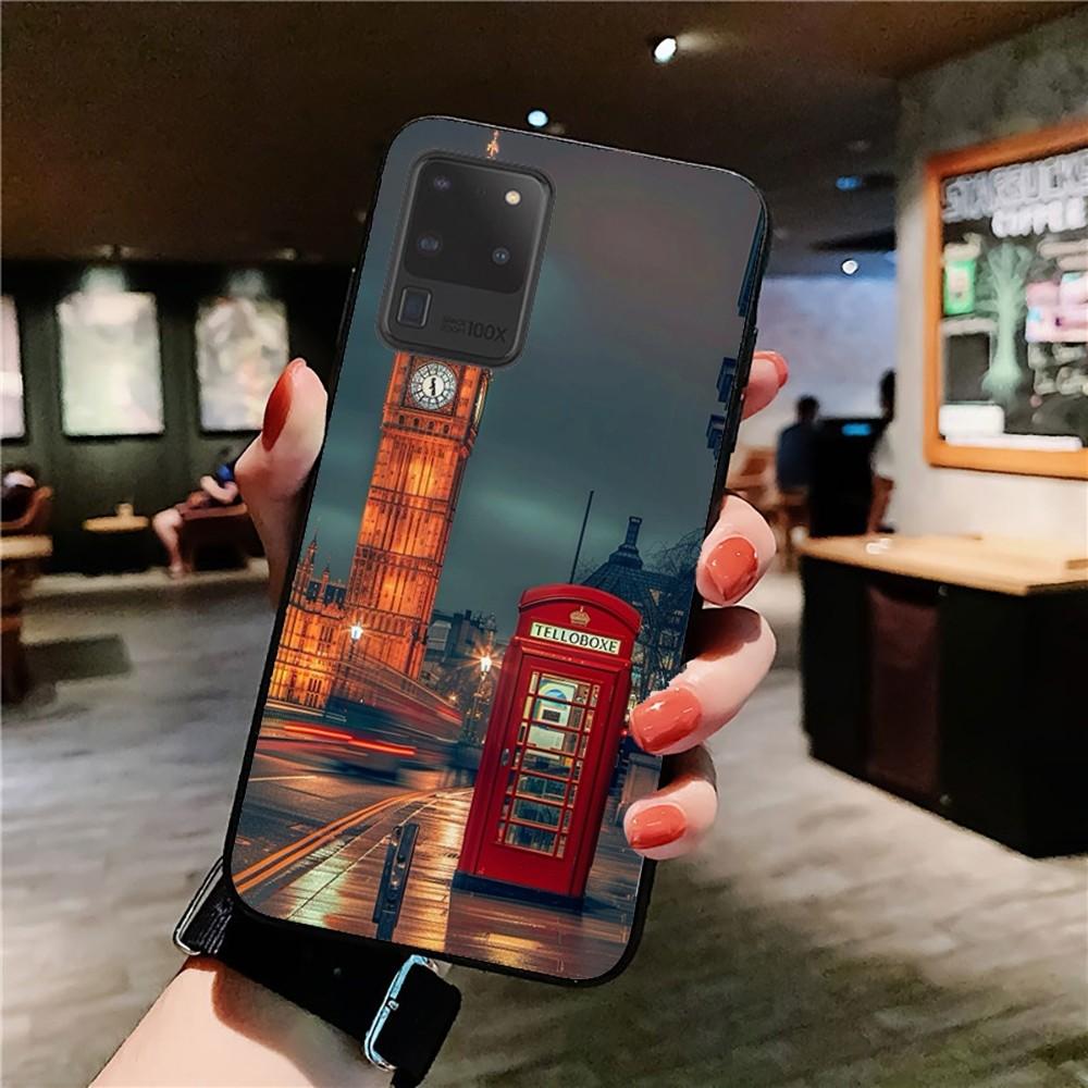 London Bus England Telephone Phone Case For Samsung S 9 10 20 21 22 23 30 23 24 plus lite Ultra FE S10lite Fundas