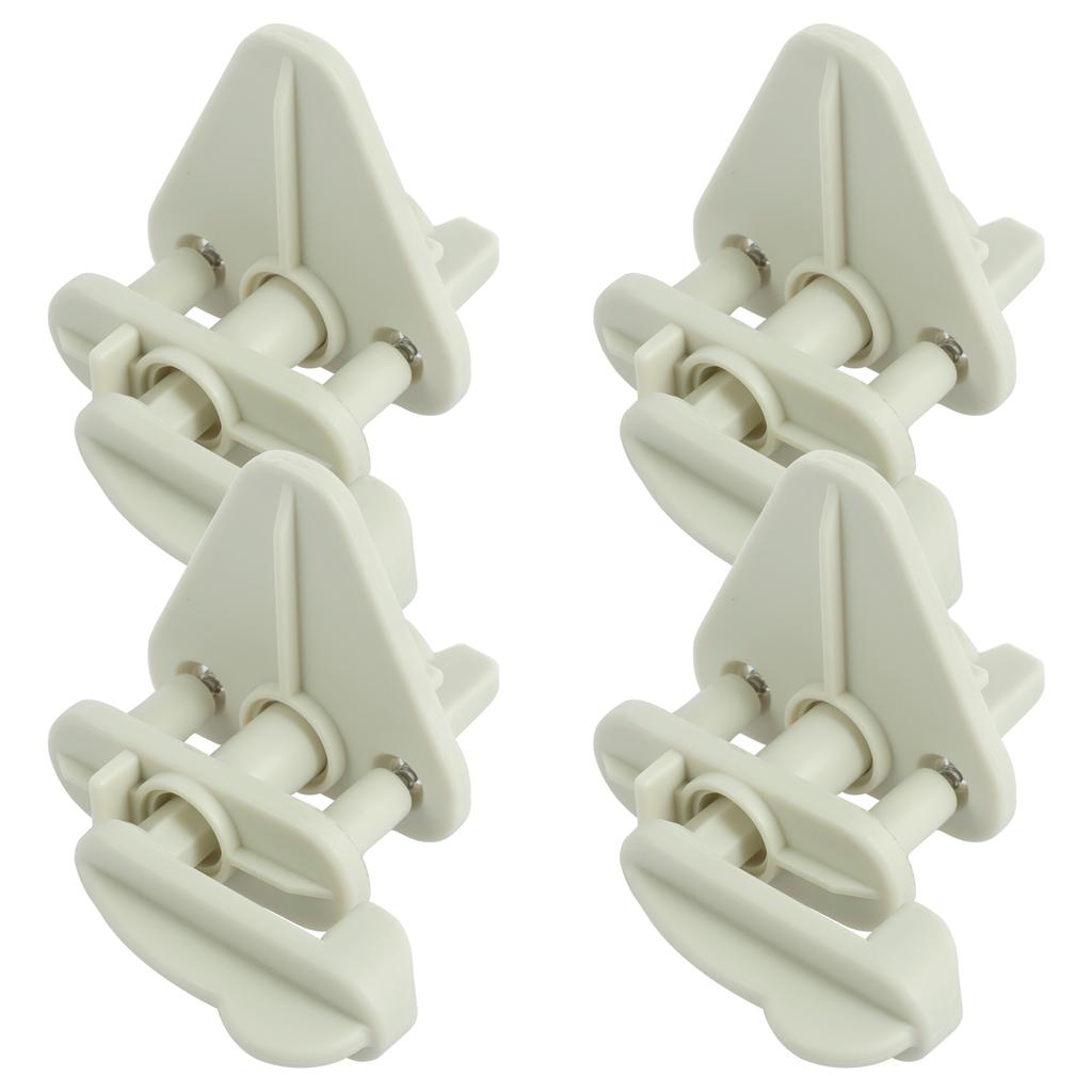 4Pcs Pontoon Boat Gate Latch Plastic Marine Safety Door Gate Latch Replacement Kit Durable Fit Left and Right Hinge Gate Latch
