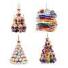 Christmas Tree Ornament Stacking Chicken/Coffee/Tennis Ball Christmas Ornament 2D Acrylic Hanging Decoration for Holiday Home Decor