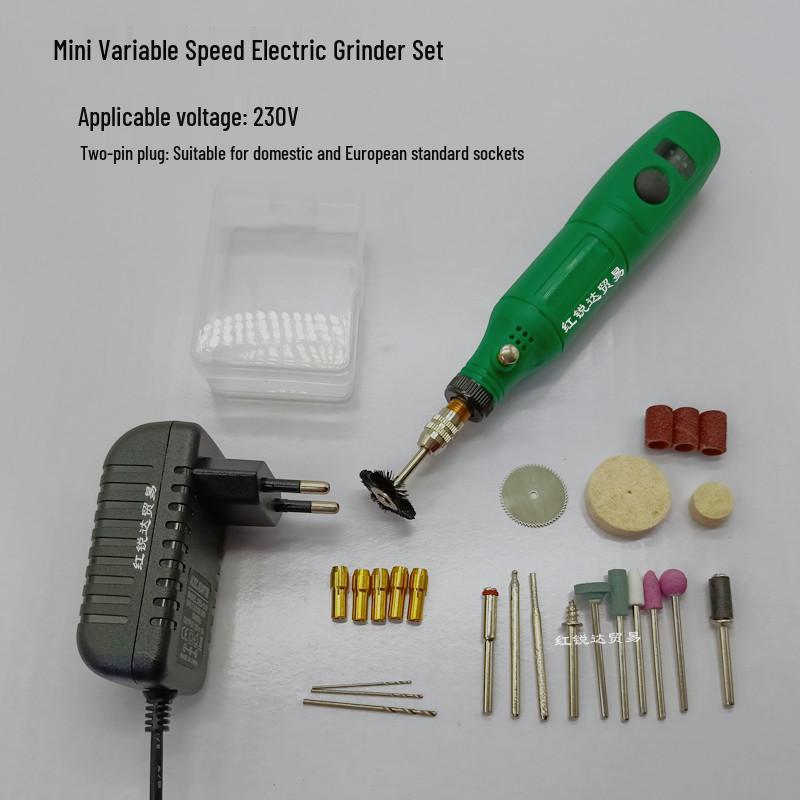 Mini Burghiu Electric & Polizor cu Control al Vitezei pentru Sculptură, Lustruire și Gravură