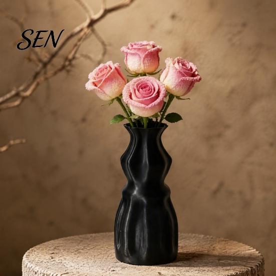 Decorative Art for Living Room 3D Printed Flower Vase, Modern Minimalist Container, Versatile Decor Office Table Floral Arrangement Holder Home