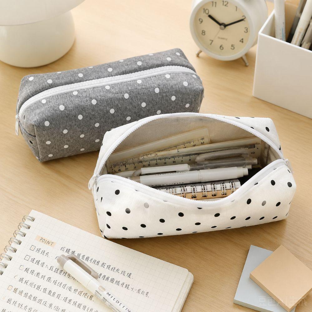 Soft Touch Pen Bag Large-capacity Stationery Pouch Multi-functional Stationery Organizer  Gift