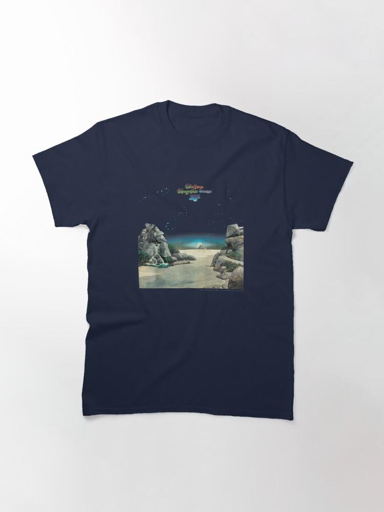 SÌ Sì Tales From Topographic Oceans Arte Vintage dell'Album Design Prog Rock Maglietta Classica