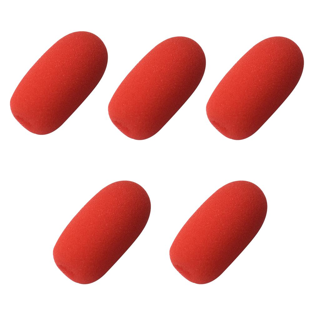 5ks Malý Drátový Bezdrátový Konferenční Mikrofon Protivětrná Pěnová Houbička Kryt pro Klopový Mikrofon, Vnitřní Průměr:1 cm (asi .0.39")