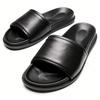 Pantoufles Douces Homme Chaussures d'Été d'Extérieur Plates Antidérapantes Semelle Épaisse Chaussures de Plage Vacances Confortables