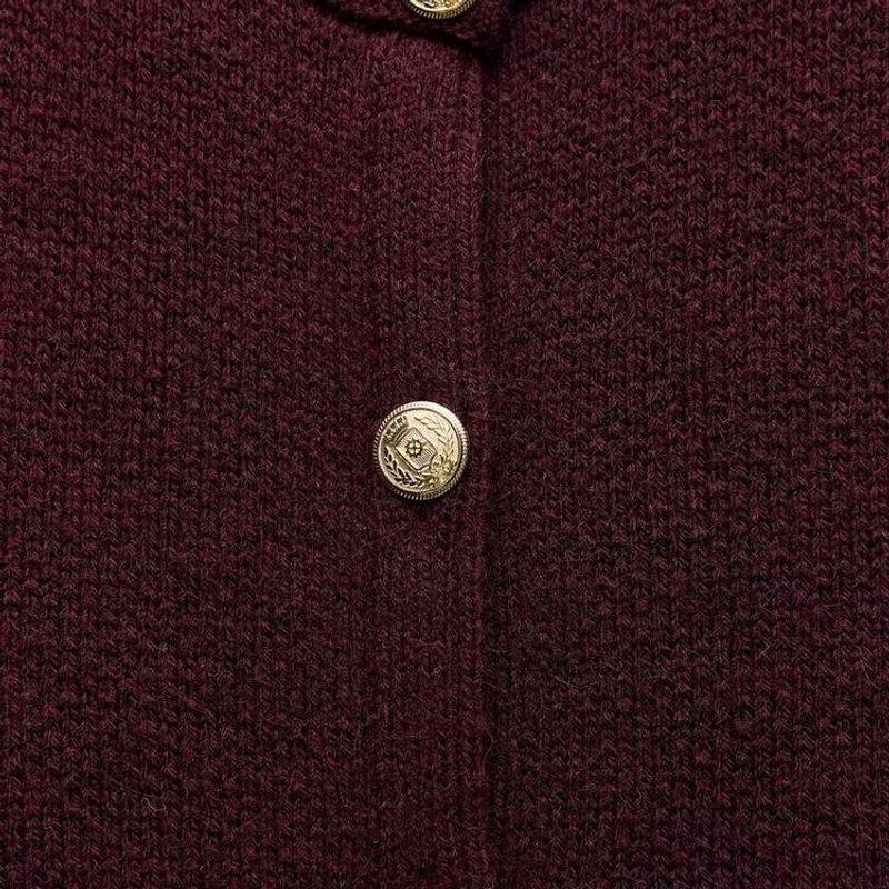 Fall and Winter New Women's Clothing Fashion Style Golden Decorated Row Button Long Sleeves round Neck Knitting Jacket Outwear 6427144