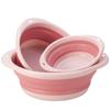 Bassins pliants en plastique Bassins à laver faciles à tenir Bacs à linge pliants Bassin de bain pour adulte et bébé Accessoires de salle de bain et de cuisine Bassin à laver