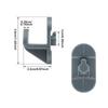20Pcs Commercial Refrigerator Shelf Clips Practical Plastic Freezer Organizers Clips Secure Shelf Hold