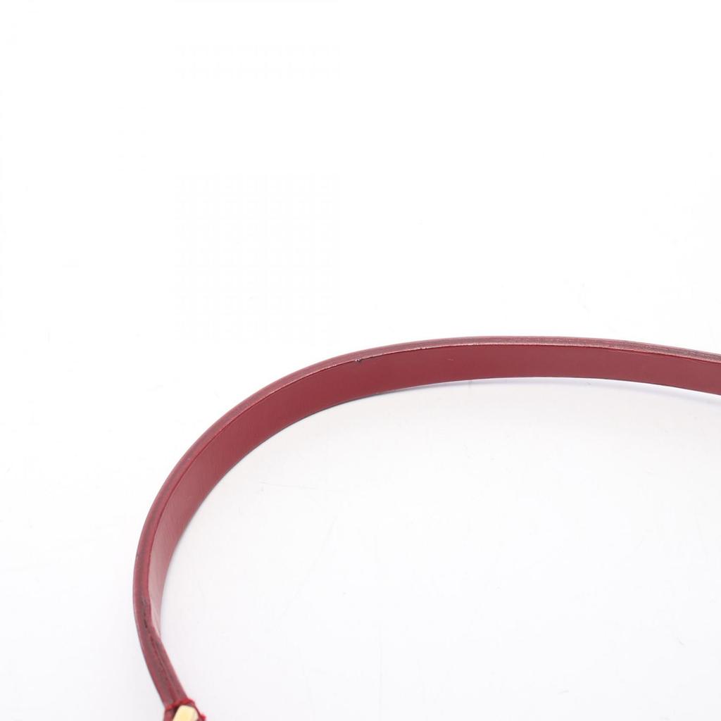 Used Salvatore Ferragamo Gancini Shoulder Bag 21 2306 Leather Red Used Women