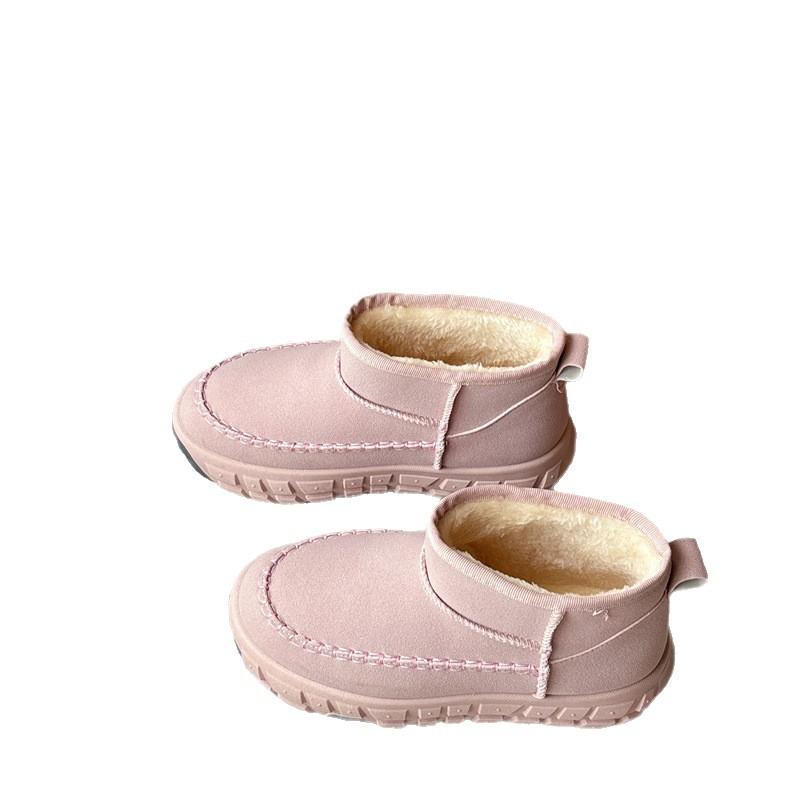 Thick-soled snow boots women's 2025 new winter short tube piled and thickened versatile warm inner heightening casual cotton shoes