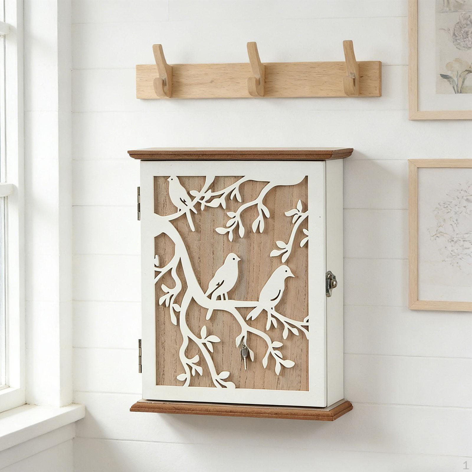 Key Holder for Wall Mounted with Lock Sturdy Storage Box Hangers Rack 2070₽