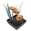 Tabletop Fountain LED Lights No Noise Compact Lightweight Classic Indoor Waterfall for Decorating