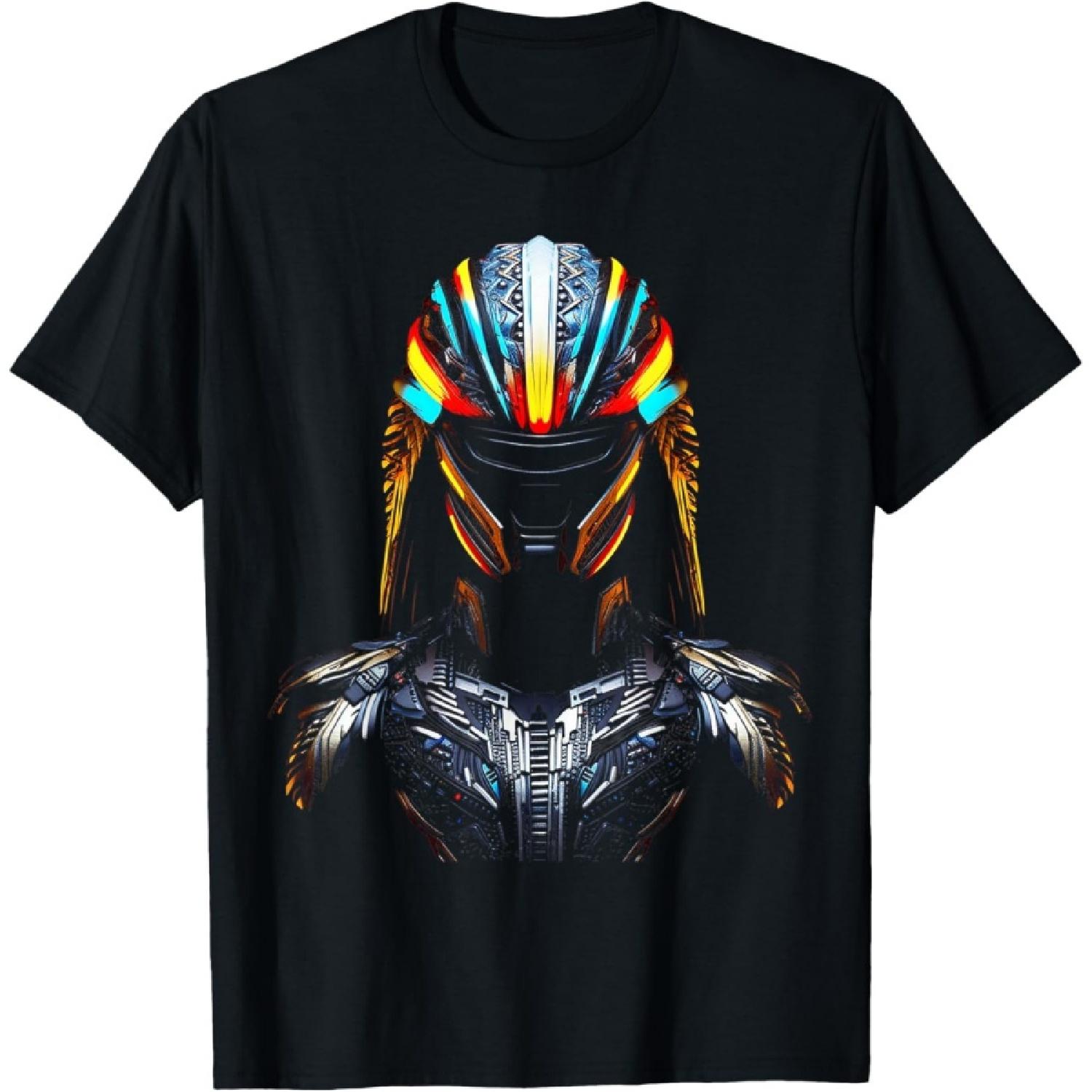 

Robot Art Fantasy Graphic Motif Robot T-Shirt XXXXXL чорний