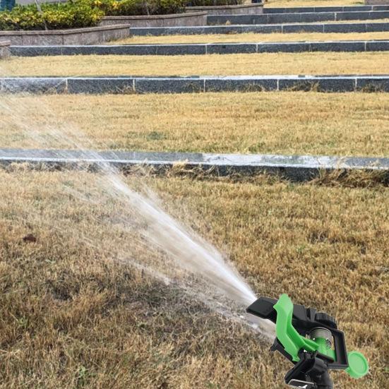 360-Degree Rotating Lawn Sprinkler with Stake Large Area Coverage Adjustable Garden Yard Sprinkler Efficient Stable Irrigation Tool