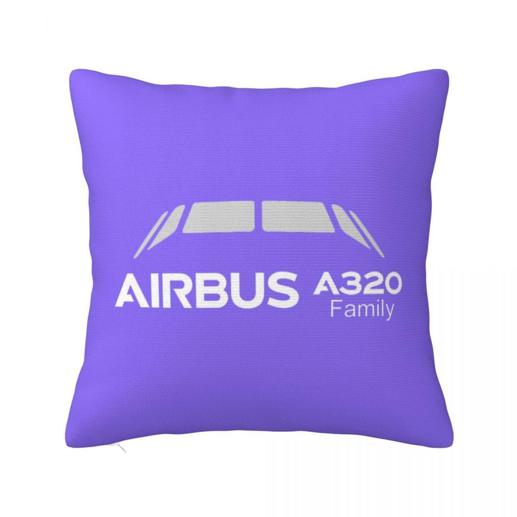 A320 Family Square Pillowcase Cushion Cover Pillow Case Throw Pillow Cover for Home Sofa Living Room