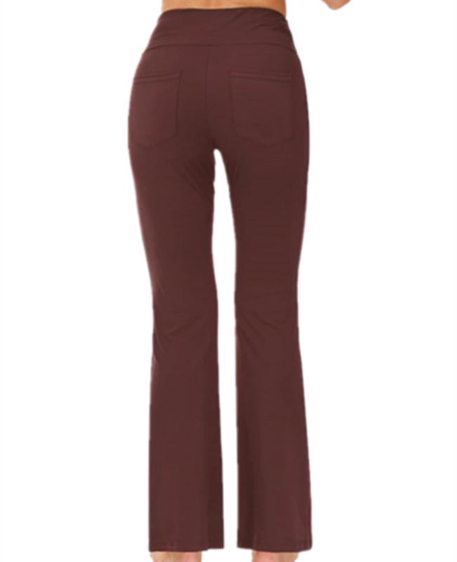 Evropské a americké zvonové široké jógové kalhoty s vysokým pasem pro dívky 2023