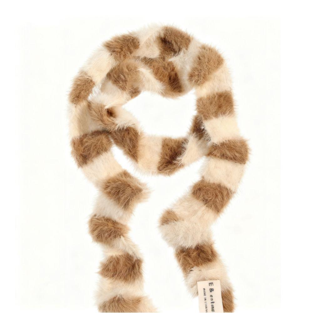 Knitted Women Long Scarves Warm Neck Neck Scarves Y2K Girl Stripe Scarf  Autumn Winter