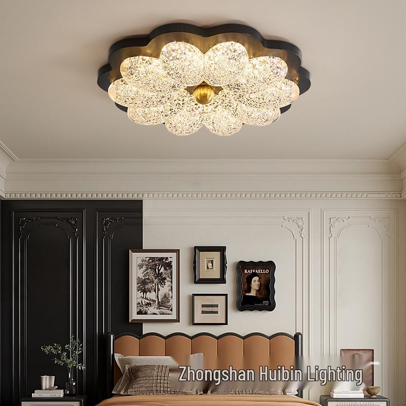 Used Walnut Full Spectrum Ceiling Light for Master Bedroom - Modern Minimalist American Retro Design