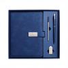 Custom Logo School & Business Notebook Set Wired Glue Bound PU Leather Cover Notepad Gift for Students and Professionals
