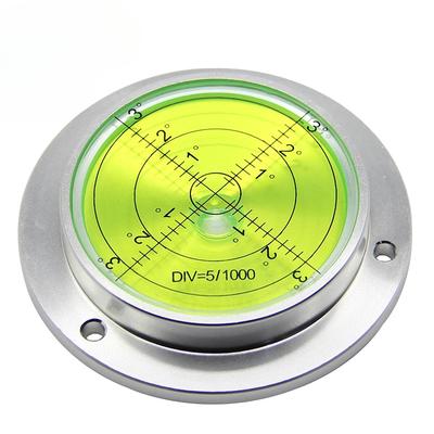 Round Spirit Levels Crane Horizontal Bubble Level Measuring Instrument Size 80*62*15mm 1 Pcs Level Bubble