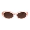 MCM Mirror Leg Side Engraved Logo Irregular Shape Sunglasses Unisex sunglasses Black White Tortoise MCM0037-D