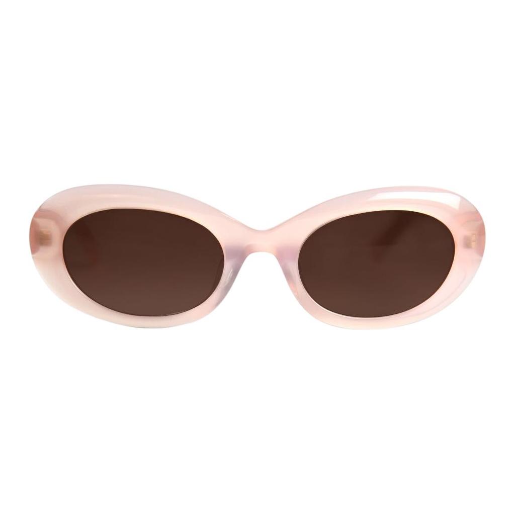MCM Mirror Leg Side Engraved Logo Irregular Shape Sunglasses Unisex sunglasses Black White Tortoise MCM0037-D