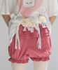FUNFROMFUN Frilled Pumpkin Shorts, Deep Pink