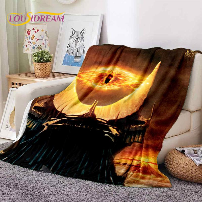 L-Lord of The Rings H-Hobbit Movie Soft Blankets,Keep Warm Throw Blanket Comfortable Blanket for Picnic Beds Sofa Home Bedroom
