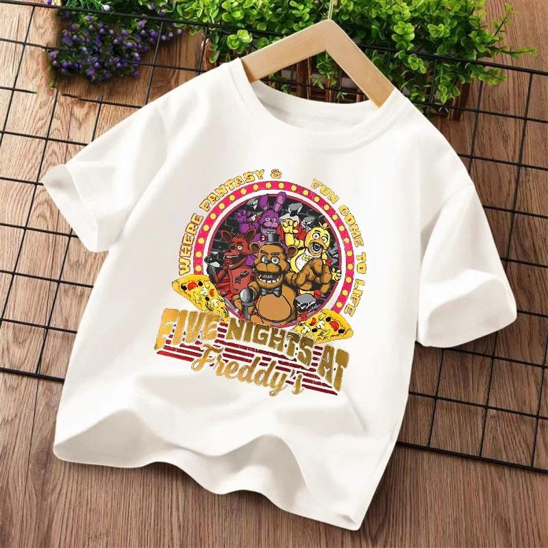 Νέα Παιδικά T-shirts Five Nights At Freddys FNAF Γραφικό Καρτούν T-shirt Παιδικά Casual Αθλητικά Μπλουζάκια Κοντομάνικα Παιδικά Ρούχα