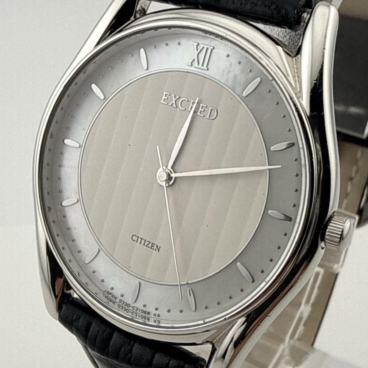 CITIZEN Citizen Exceed 0330-C30811 Men s watch Working item Battery replaced [E444]