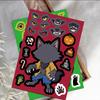 8-Sheet Cartoon Halloween Face-Changing Stickers for Phone Cases & Laptops