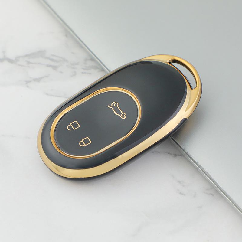 NIO ET7/ES7/ET5 Gold Edge TPU Car Key Case for Men