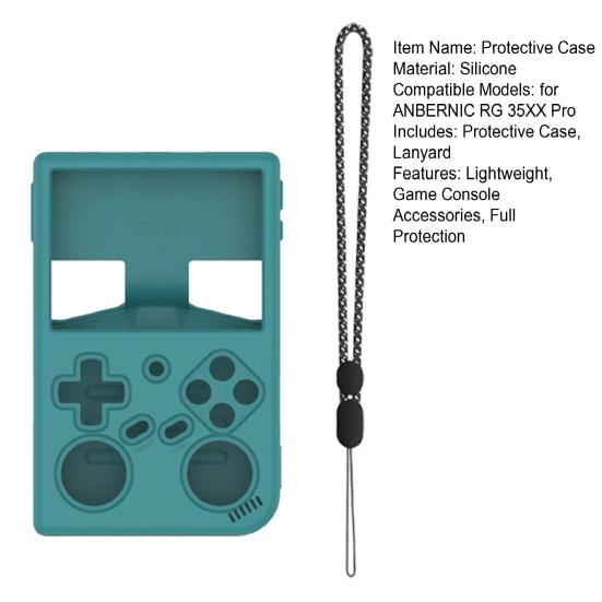 Game Console Protective Case for ANBERNIC RG 35XX Pro Shockproof Handheld Game Machine Protector Silicone Cover Skin Shell Game Accessories