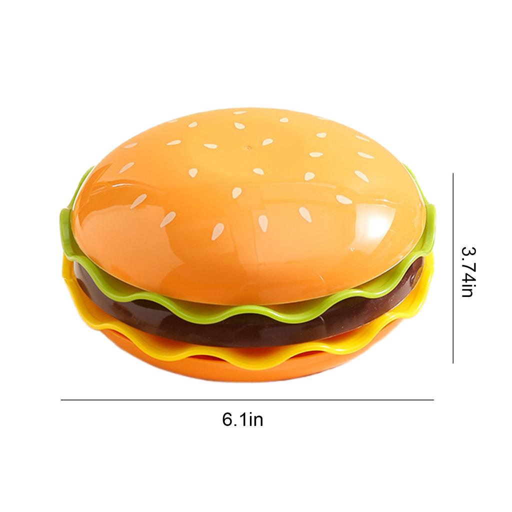 Space-Saving Mini Plates for BBQ Parties & Events Cute Hamburger Style Dessert Plates for Snacks Desserts and Sushi Dip