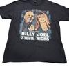 Billy Joel Stevie Nicks 2024 Tour Shirt Black Two Icons One Night Concert Tee L Unisex T-Shirt