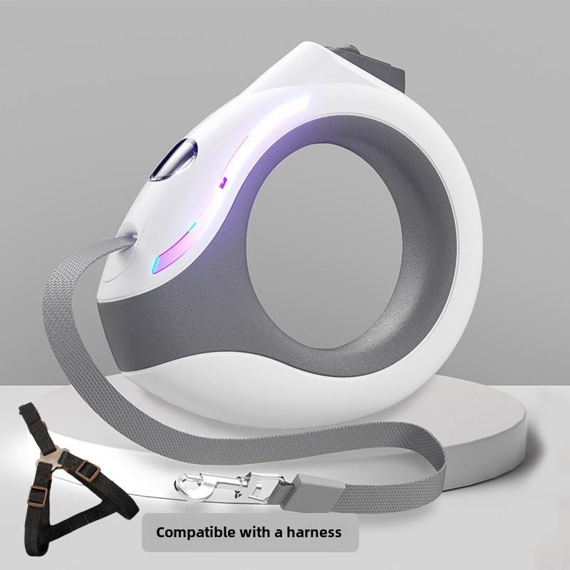 Dog Retractable Luminous Automatic Leash Medium and Small Dog Walking Dog Rope Dog Chain Teddy Out Pet Supplies