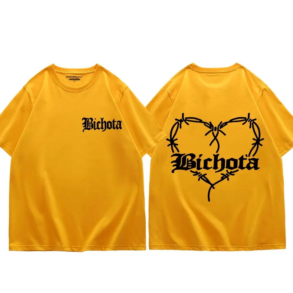 Rapper Karol G Bichota Graphic T Shirt WoFashion Casual Oversized Tees Summer Pure Cotton Man Crew Neck T-shirts Tops