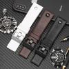 24 26 27 28mm Soft Watchbands for Die-sel DZ7313 7322 7257 7313 DZ7333 4318 Women's Men's Watch Straps with Black Sliver Buckle