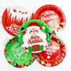 Disposable Christmas Tableware Set Environmental Christmas Paper Cups Christmas Paper Plates  Home