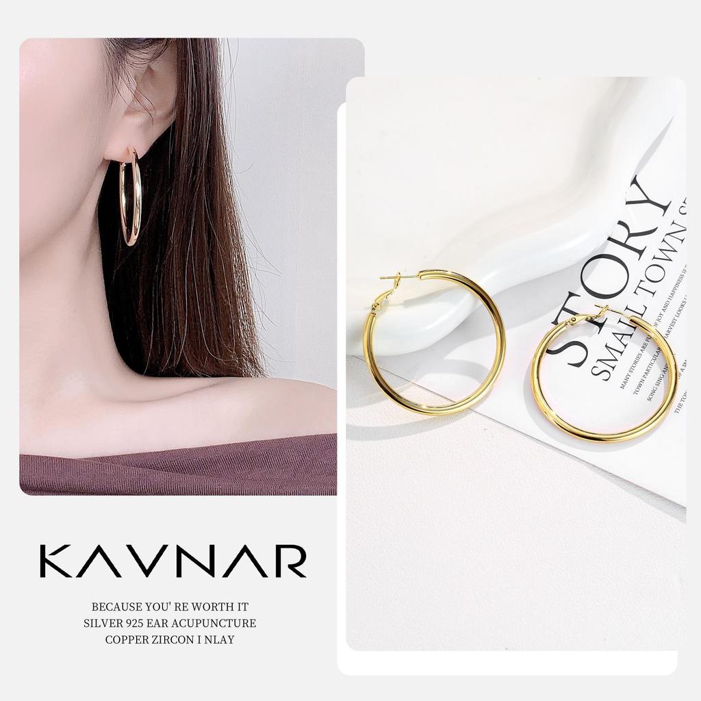 High-End 925 Sterling Silver Twisted Metal Stud Earrings for Women