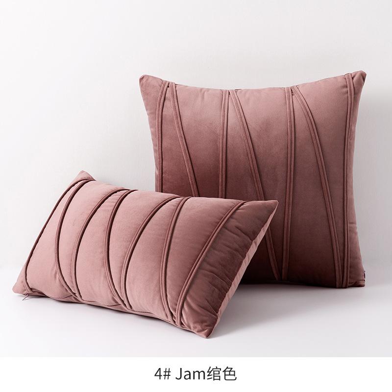 30x50cm 45x45cm 50x50cm Velvet Luxury Pillow Cover Lumbar Pillowcase Couch Farmhouse Rustic Gift Pillow Covers Christmas Red